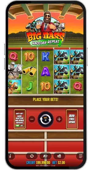 Base Game with Money Symbols on Reels